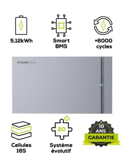 Pylontech Fidus 5.12 kWh Lithium Battery view 2